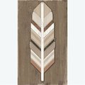 Youngs Wood Feather Wall Plaque 32140